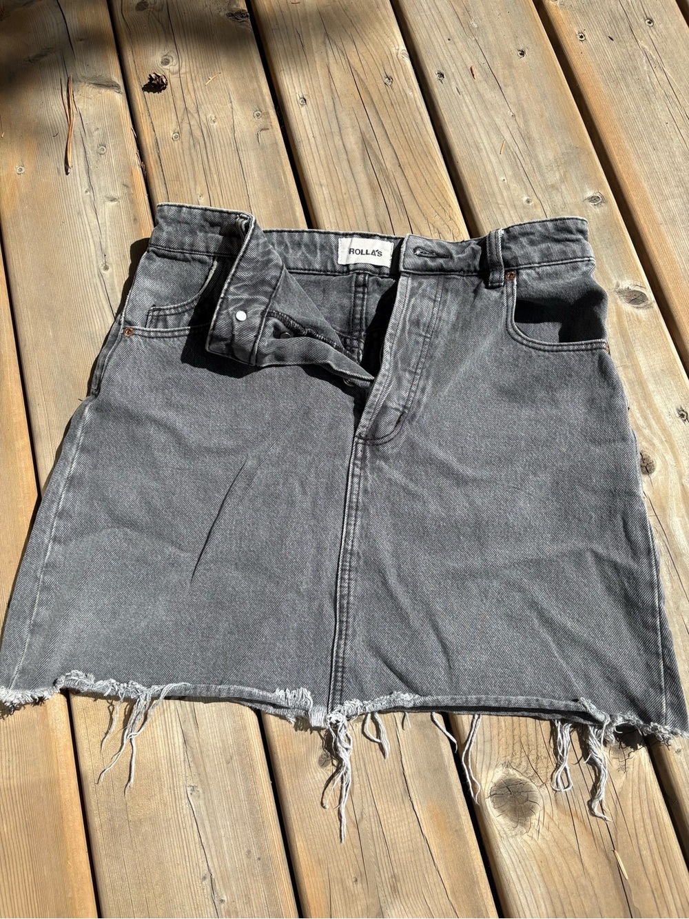 ROLLA’S denim skirt